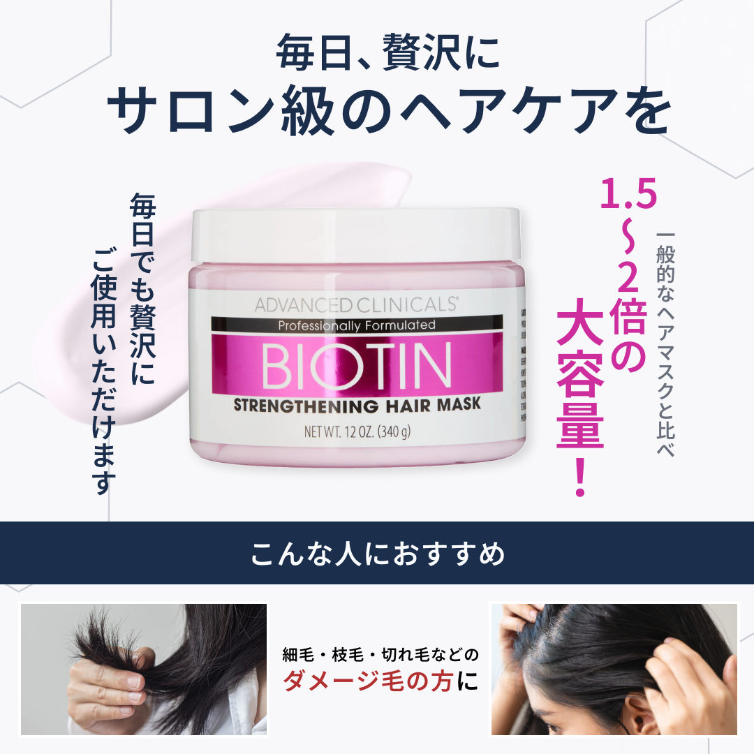 ビオチン ストレングセニング ヘア マスク